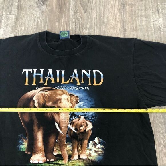 Vintage Joligolf Thailand Elephant Mens Short Sleeve Graphic T-shirt Size XL - Picture 5 of 9